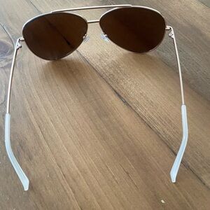 Aviator Sunglasses with Brown Lenses